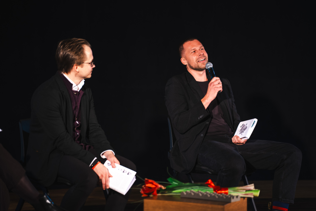 Laikmetīgās latviešu dramaturģijas krājuma "5* dramaturģija" atvēršanas svētki Dailes teātrī.