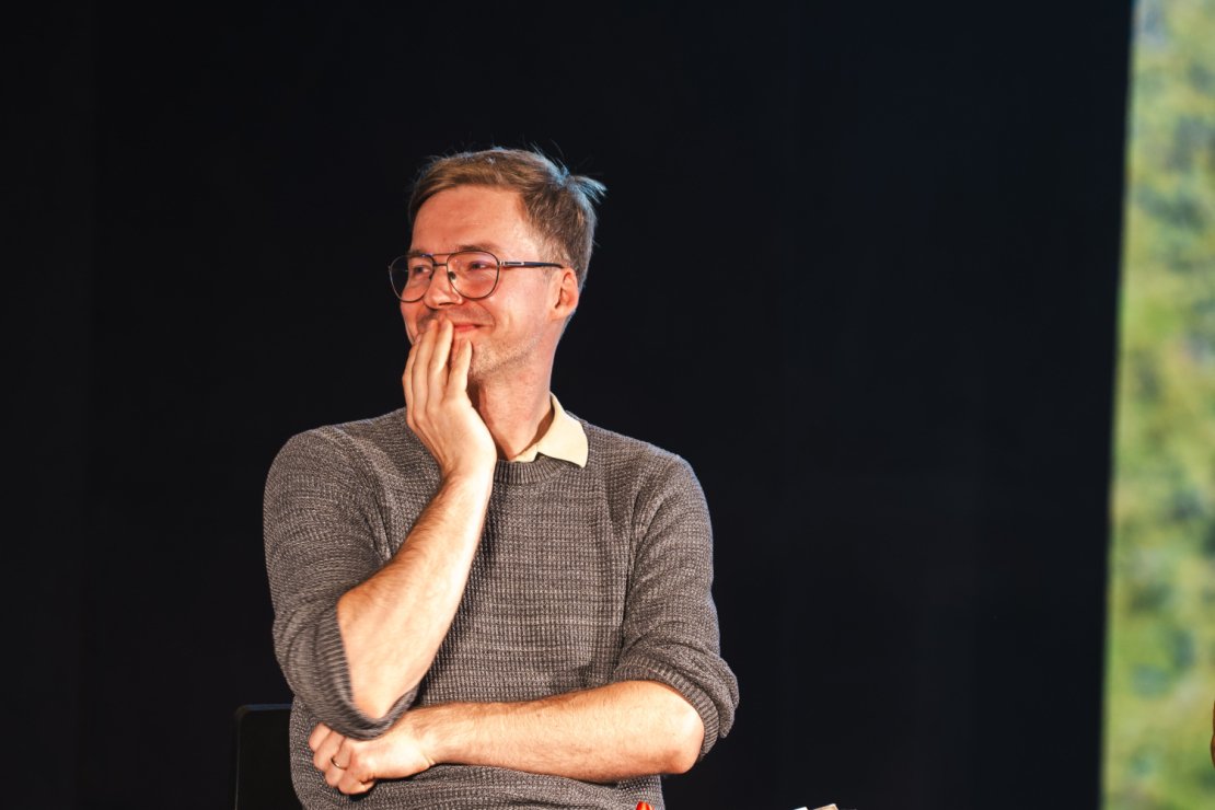 Laikmetīgās latviešu dramaturģijas krājuma "5* dramaturģija" atvēršanas svētki Dailes teātrī.