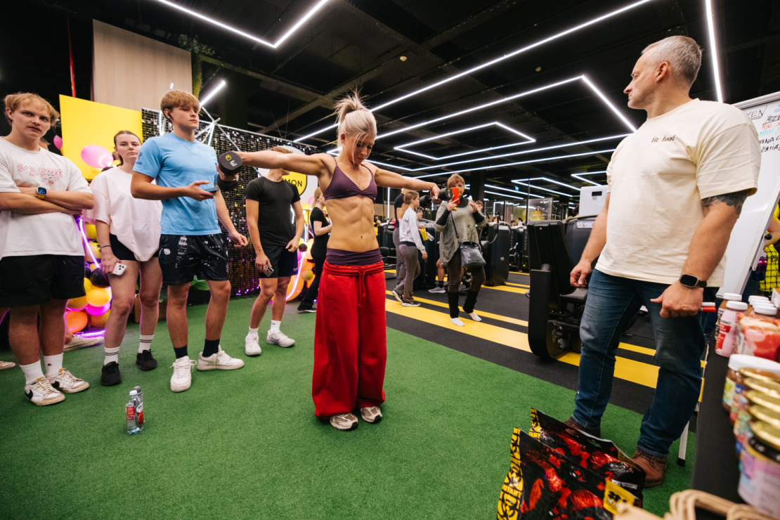 Atjaunotā "Lemon Gym" sporta kluba atklāšanas pasākums "AKROPOLE Rīga" 28. oktobrī.