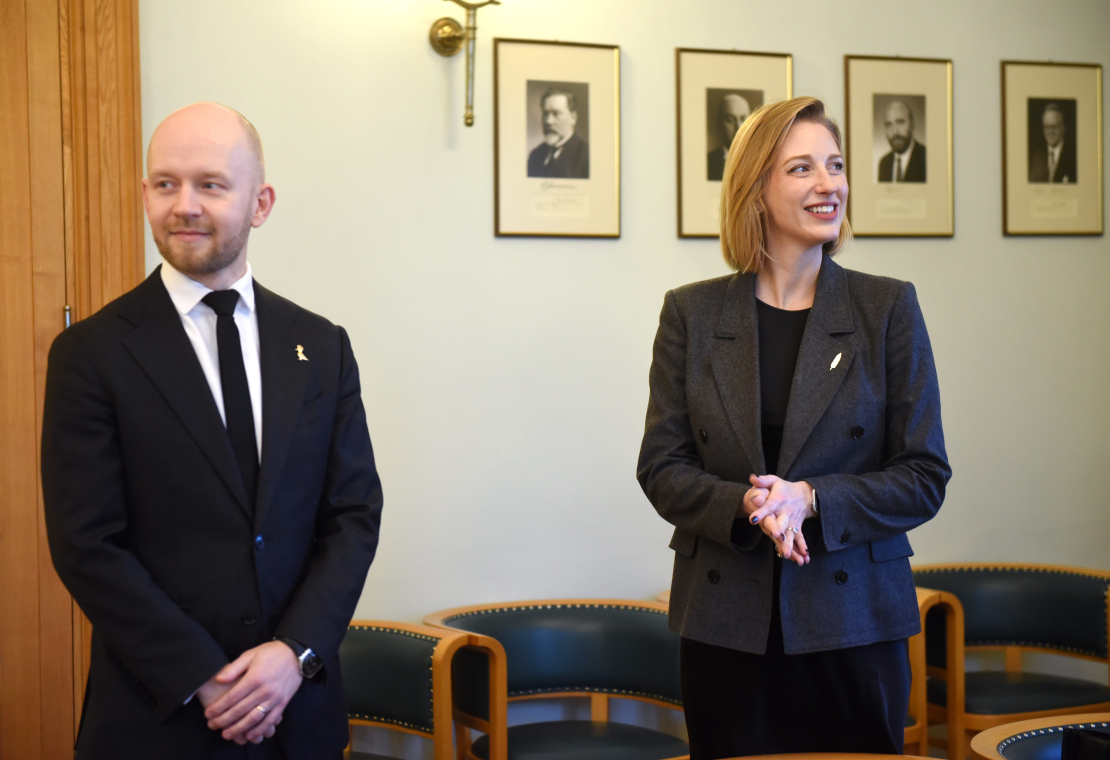 Andris Šuvajevs, Agnese Lāce. Sarunas par jaunās valdības izveidi.