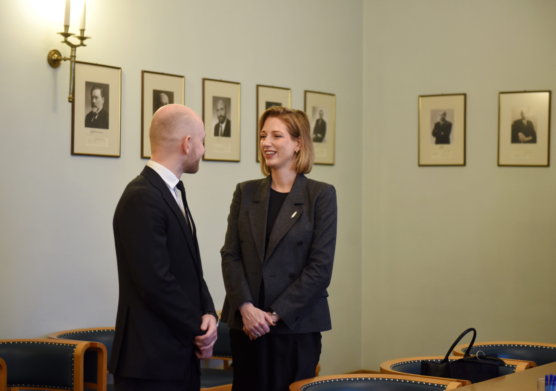 Andris Šuvajevs, Agnese Lāce. Sarunas par jaunās valdības izveidi.