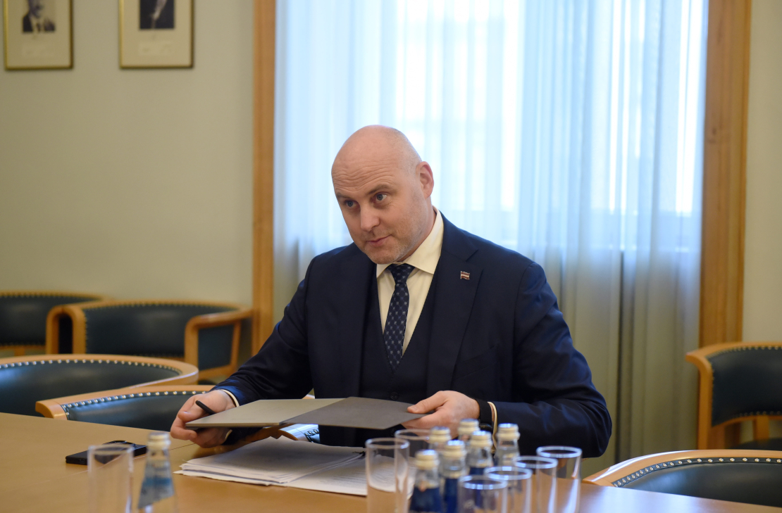 Andris Kulbergs. Sarunas par jaunās valdības izveidi.