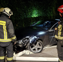 Avārijā iesaistītais Mercedes. Avārijā iesaistītais Mercedes.