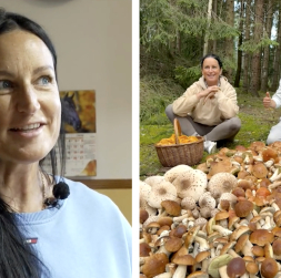 Sēņotāja Laura Liepiņa. Sēņotāja Laura Liepiņa.