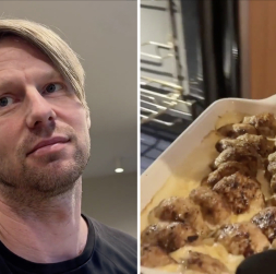 Plastikas ķirurgs Jānis Lapiņš atklāj savu kotlešu gatavošanas recepti. Plastikas ķirurgs Jānis Lapiņš atklāj savu kotlešu gatavošanas recepti.