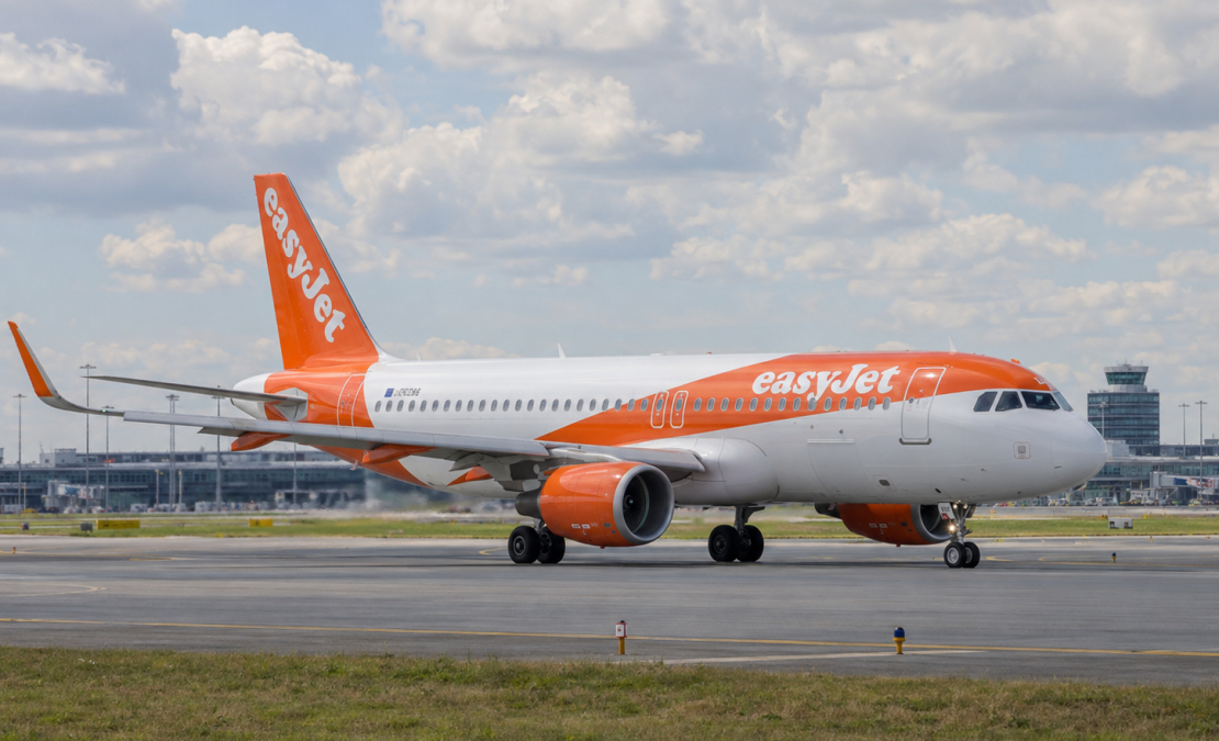 Lidsabiedrība "easyJet". Ilustratīvs attēls. Lidsabiedrība "easyJet". Ilustratīvs attēls.
