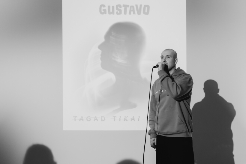 Gustavo jaunā albuma noklausīšanās pasākuma