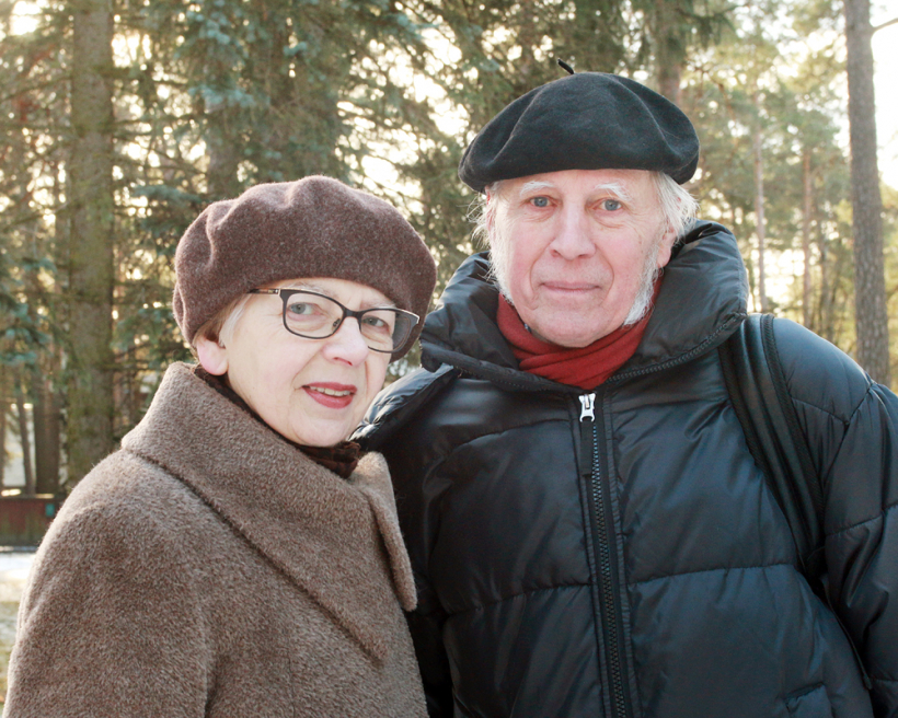 Kokneses prospekta iedzīvotāji: erudītais un atsaucīgais Rīgas kultūrvēstures pētnieks un sargātājs Gunārs Armans ar dzīvesbiedri Anitu.