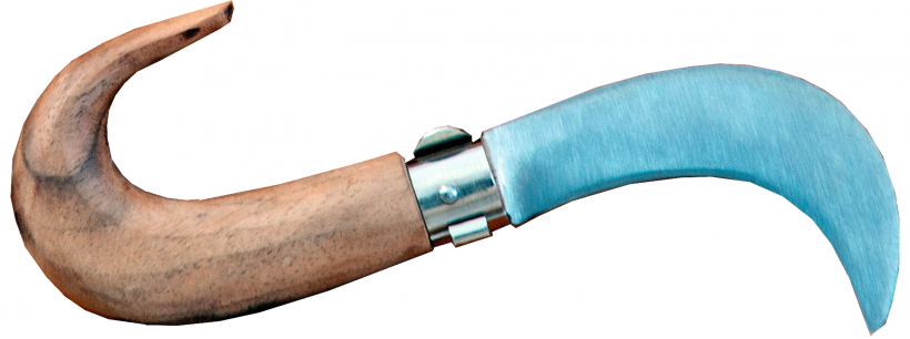 Tērauda sirpjveida nazis.