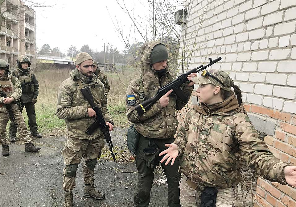 Aleksandrs Morozs un ukraiņu karavīri