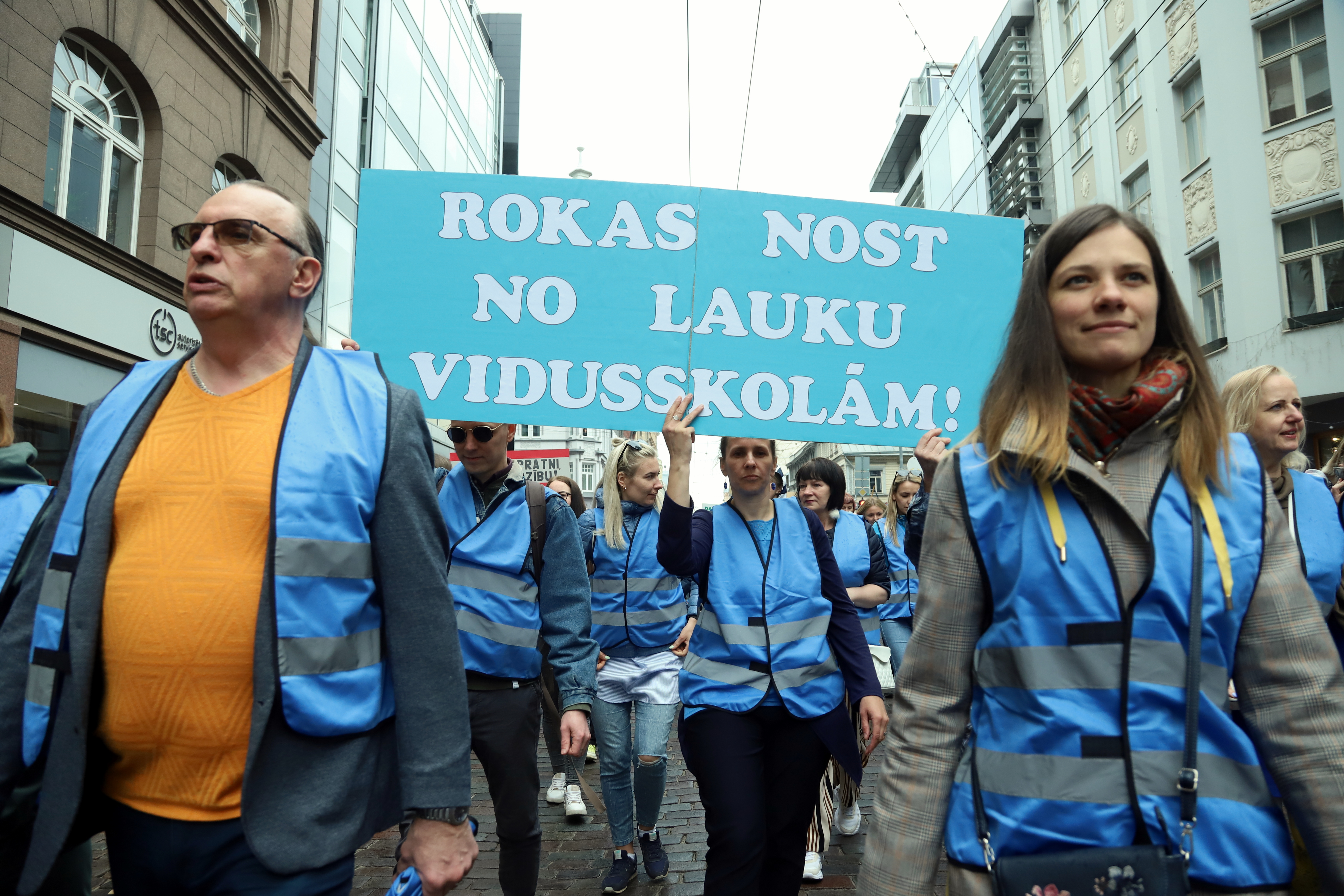 LIZDA rīkotais protesta gājiens.