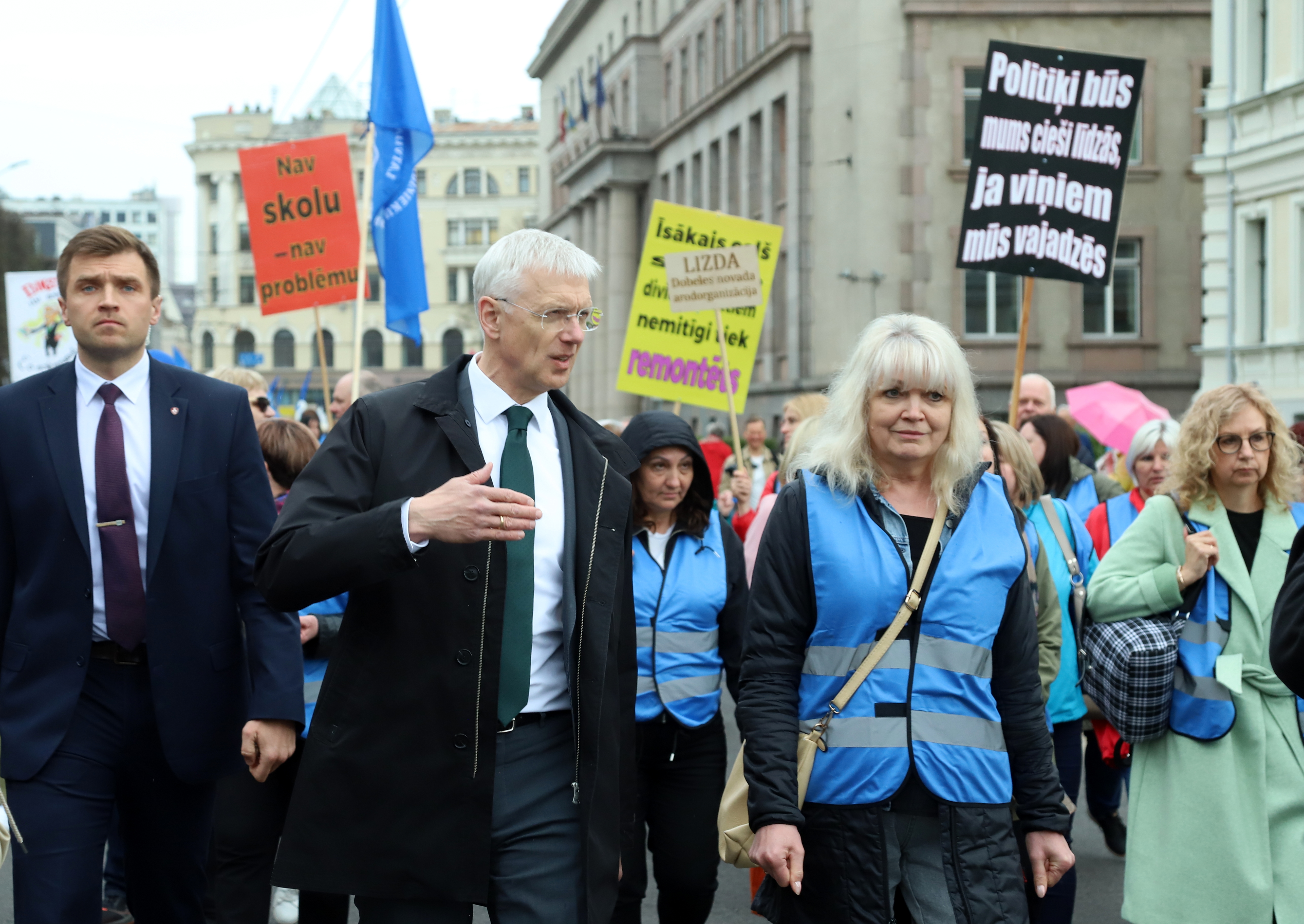 LIZDA rīkotais protesta gājiens.