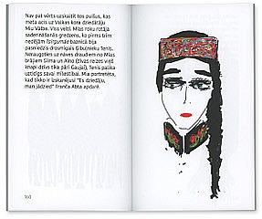 Viļa Daudziņa zīmējums no grāmatas "Pirmie latviešu dziedāšanas svētki bildēs".