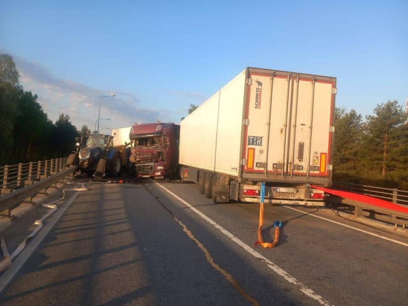 Avārija uz Gaujas tilta.