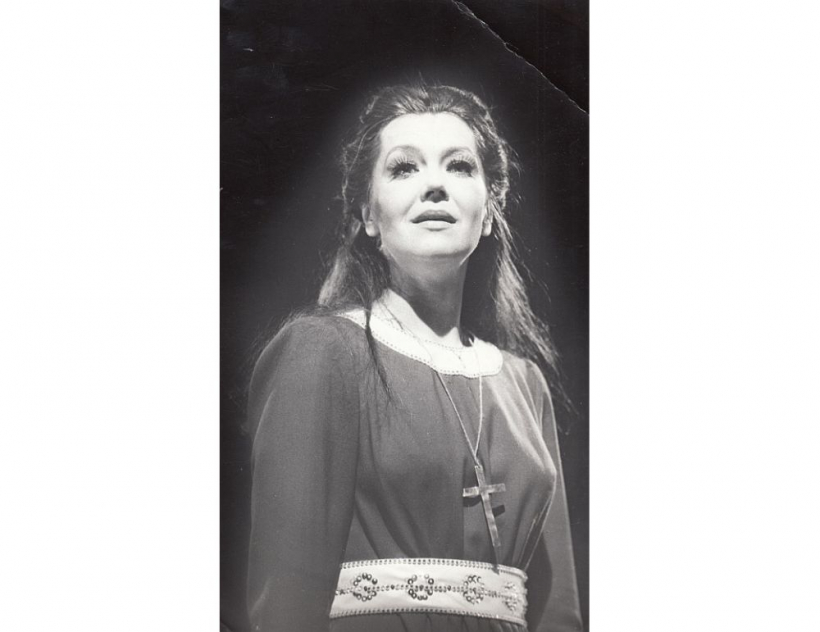 Lilita Ozoliņa (19. 11 .1947. – 5. 06. 2023.) Ārijas lomā. 1987. gads.