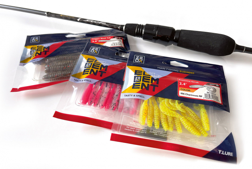 Jaunas krāsas "ZEOX" ēdamgumijām, kā arī vieglākais spinings "Golden Catch Flick".