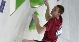 Edvards Gruzītis Eiropas spēlēs Polijā izcīnīja otro vietu vienā no sporta kāpšanas disciplīnām – boulderingā.