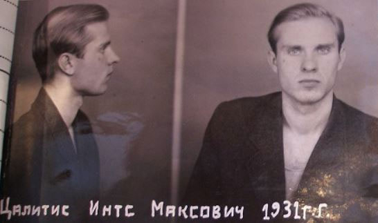 Ints Cālītis apcietinājumā (pēc 1948).