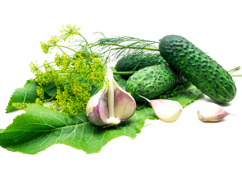 Sastāvdaļas gurķu marinādei.