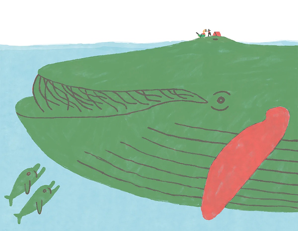 Ernesta Kļaviņa ilustrācija no Juliana Tuvima dzejoļu grāmatas "Pans Trallalnieks".