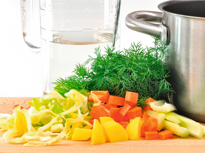 Jo dažādākus dārzeņu zupai izvēlas, jo daudzveidīgāks būs minerālvielu, šķiedrvielu, antioksidantu un citu vērtīgu savienojumu saturs.