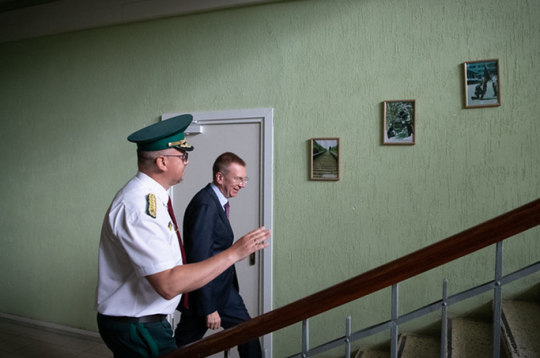 31.07.2023. Valsts prezidents Edgars Rinkēvičs apmeklē Valsts robežsardzes štābu Rīgā.
