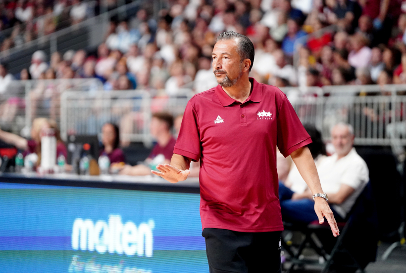 Latvijas vīriešu basketbola valstsvienības galvenais treneris Luka Banki.