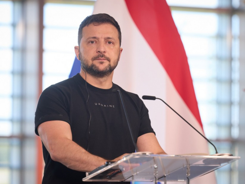 Volodimirs Zelenskis Nīderlandē.