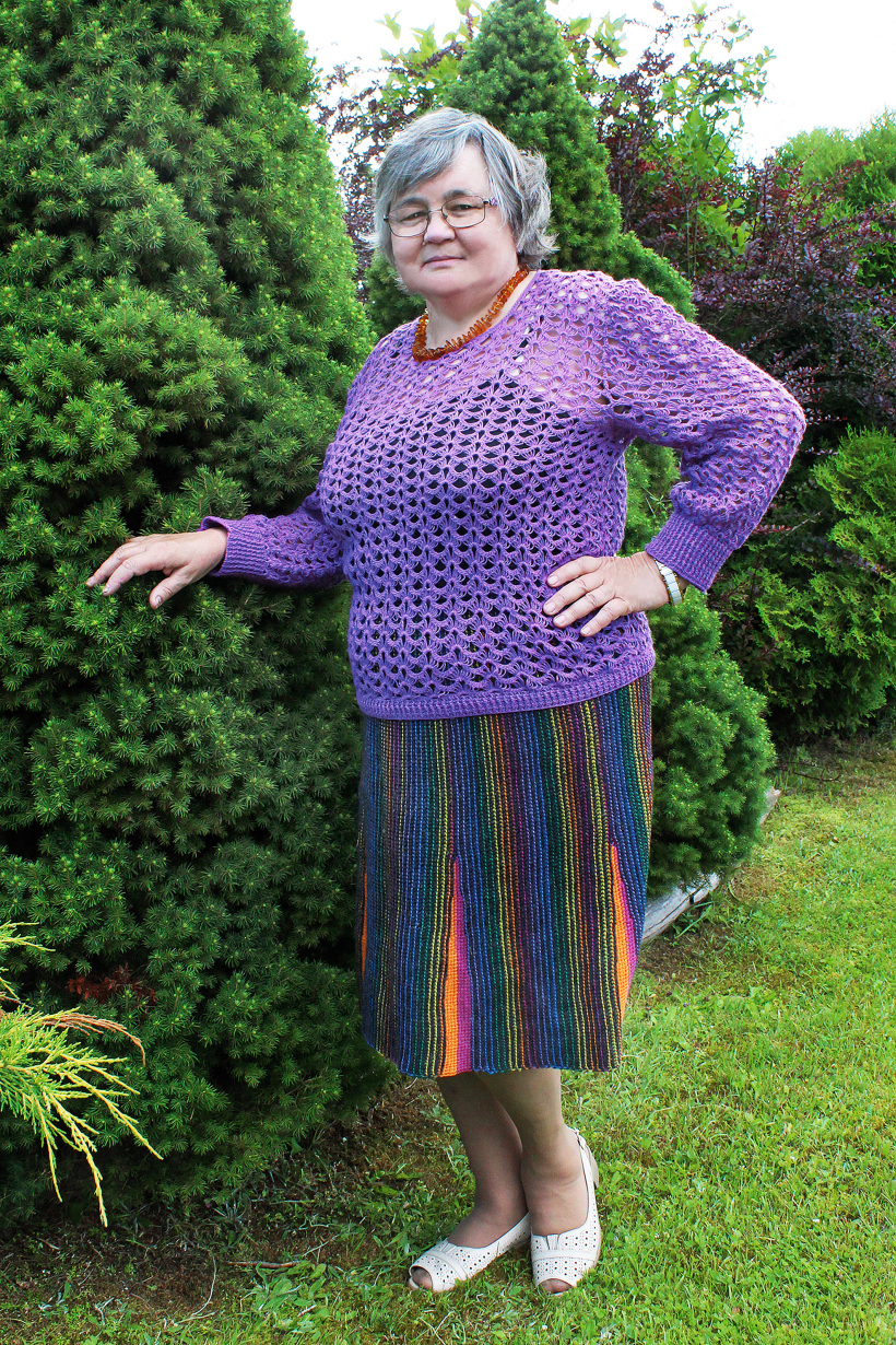 Svārki – abpusējais tunēziskais tamborējums.