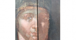 Jēkabpils Svētās Dievmātes Patvēruma pareizticīgo baznīcas gleznojums uz dēļiem "Svētais Mihails".