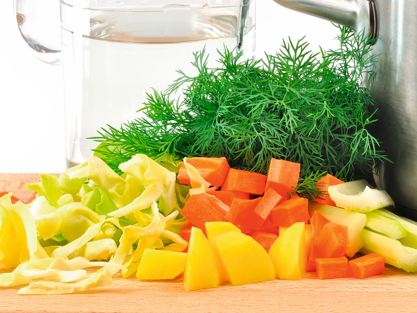 Dārzeņu sagataves.