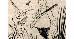 V. Rieksta ilustrācija izdevumā "Komunists" (Liepāja). 1959. gada 23. augustā.