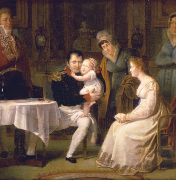 Napoleons Bonaparts ar mazo Romas karali un viņa māti Mariju Luīzi, 1812, 