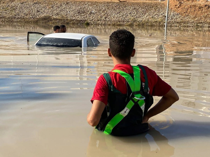 Plūdi Lībijā. 