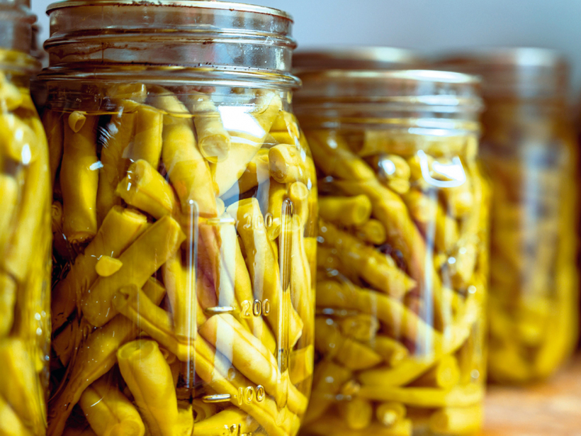 Marinētas sviesta pupiņas.