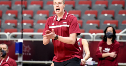 Latvijas sieviešu basketbola izlases treneris Mārtiņš Gulbis.