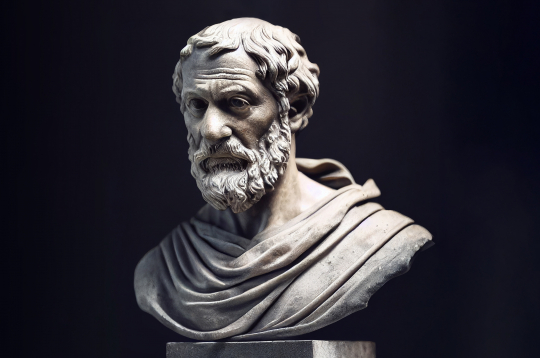 Grieķu filozofs Aristotelis.