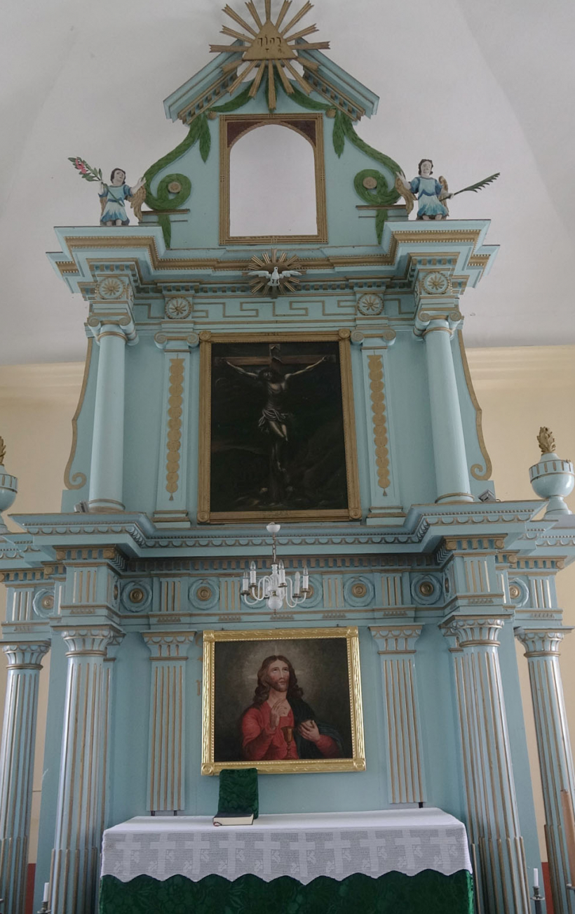 Trīs stāvu altāra atjaunošanu noslēgs vissenākā gleznojuma "Kristus augšāmcelšanās" restaurācija.