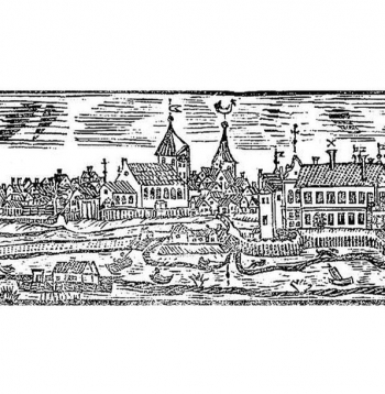 Senākā zināmā Jelgavas panorāma ap 1700. gadu.