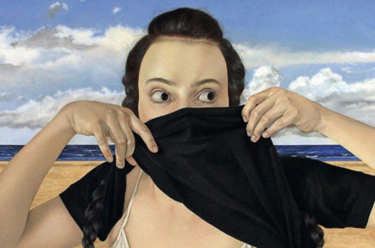 Anna Afanasjeva, "Pie jūras". 2021, a/e, 60 x 65 cm.