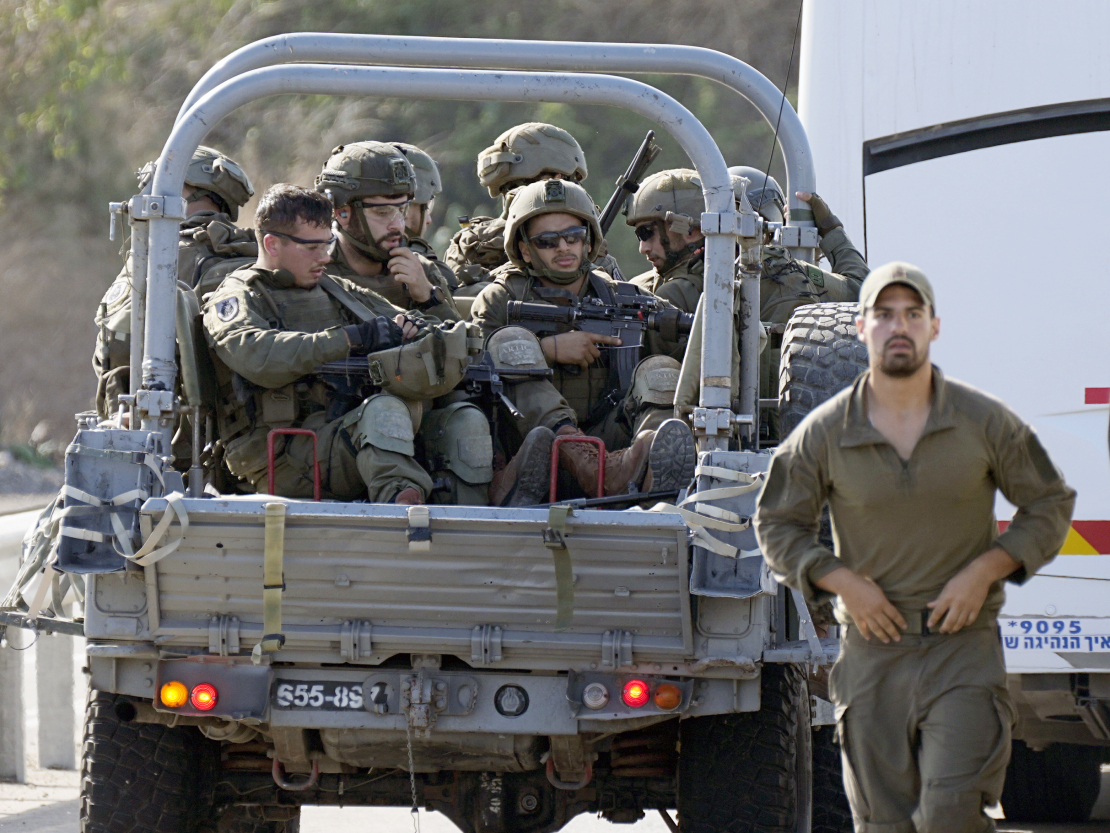 Izraēlas armijas karavīri.