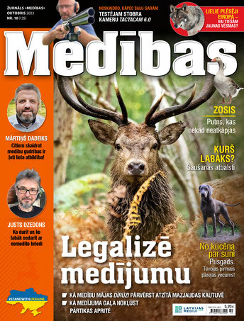 Žurnāla "Medības" oktobra numurs.