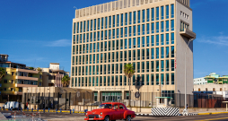 ASV vēstniecības ēka Havanā.