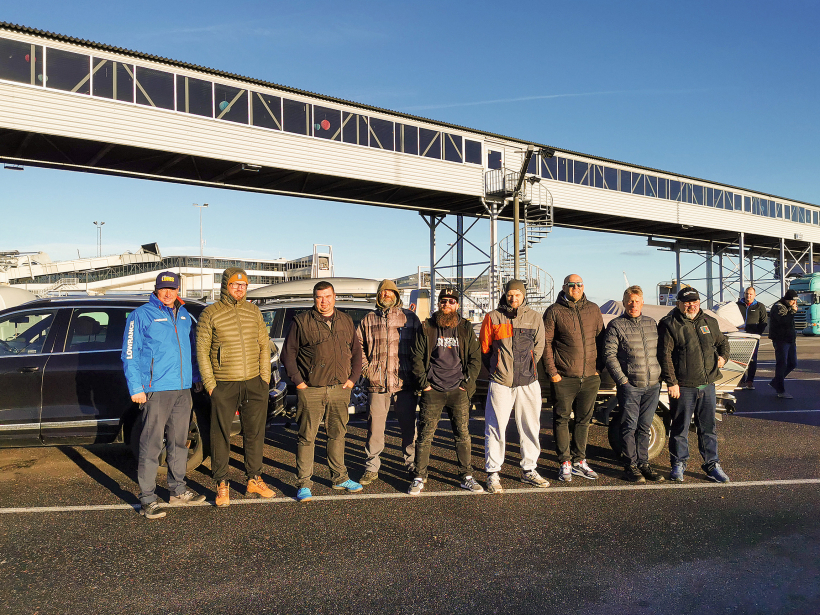 Brigāde pilnā sastāvā.