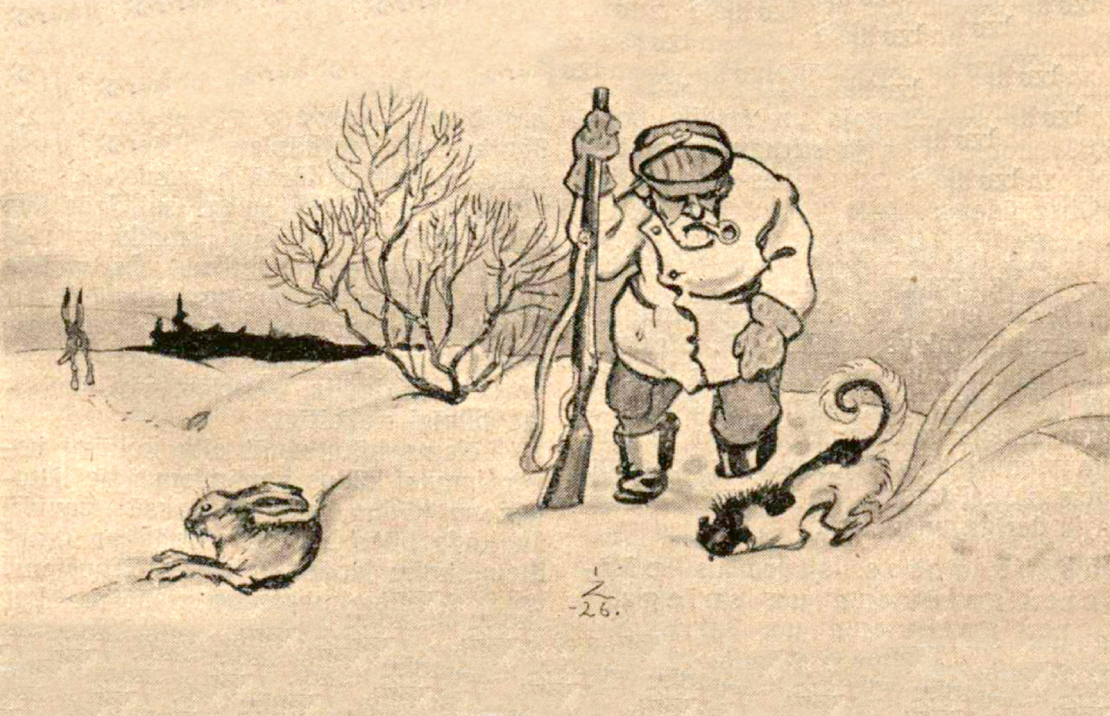 Ilustrācija izdevumā Mednieks un Makšķernieks (01.04.1931.)