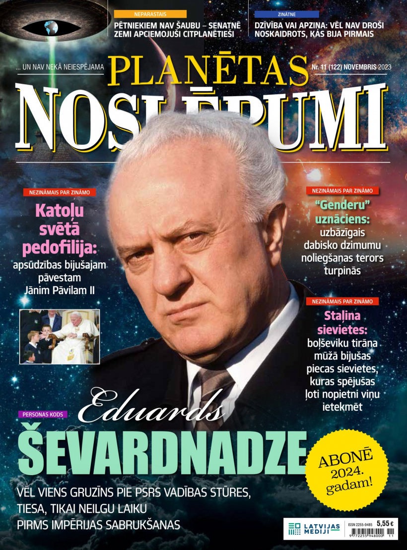 Zurnāla "Planētas Noslēpumi" novembra numurs.