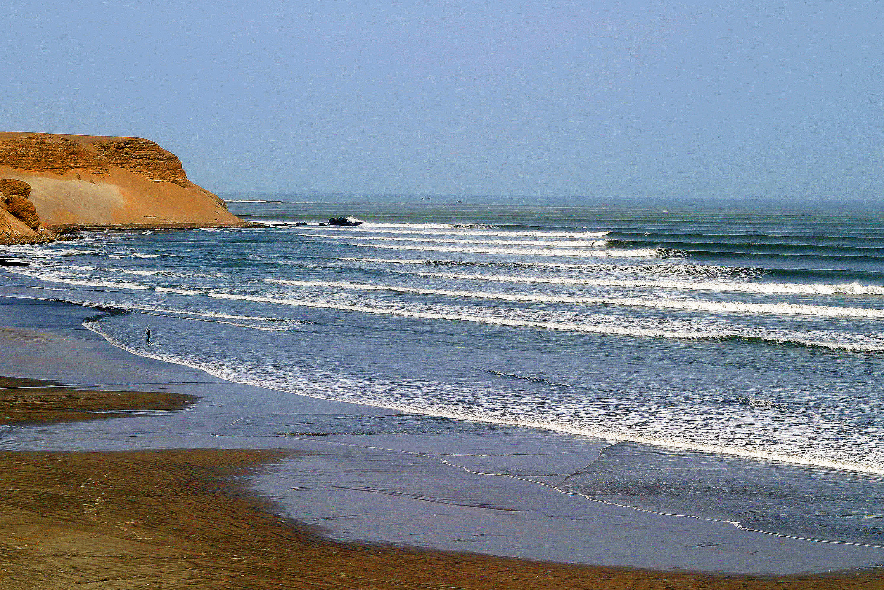 Unikālie Čikamas viļņi atrodas Peru valsts aizsardzībā. To garums var sasniegt no diviem līdz četriem kilometriem.