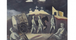 Jāzeps Grosvalds. "Baltie krusti". 1917. Audekls, eļļa. LNMM kolekcija.