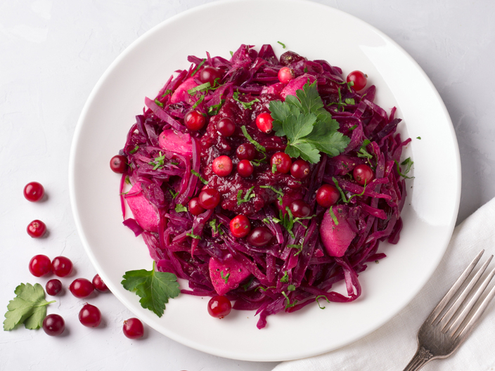 Kāposti ar dzērvenēm.