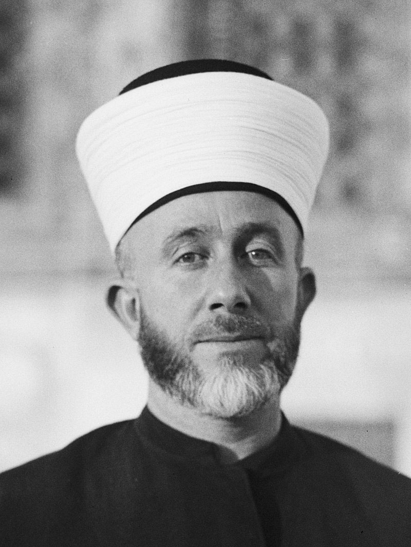 Jeruzalemes muftijs Hadž Amins El Huseini.